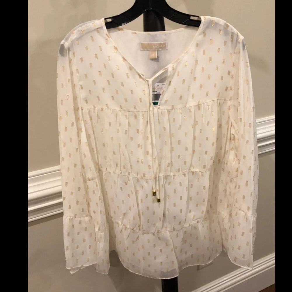 NWT Michael Kors Blouse Size L